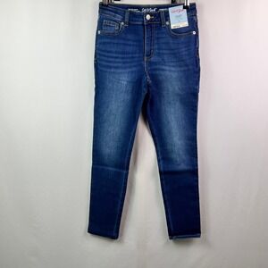 Cat & Jack Girls High Rise Skinny Jeans Dark Wash Ultimate Stretch Size 12 NWT